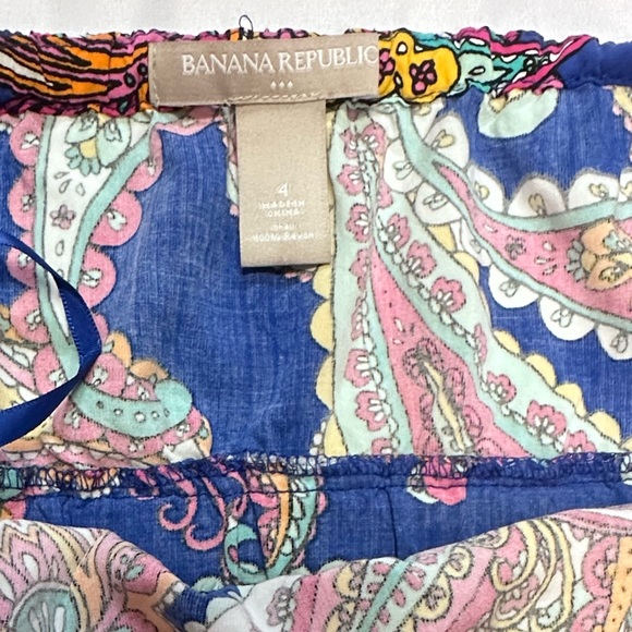 Banana Republic Strapless Ladies Modest Paisley Maxi Dress Size 4 EUC - Picture 14 of 14